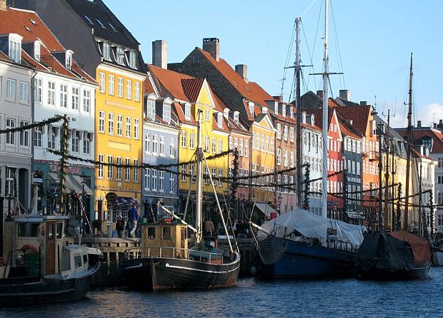 Det smukke københavn med Nyhavn