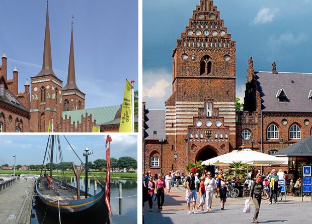 Roskilde med den smukke domkirke, vikingemuseum og meget andet